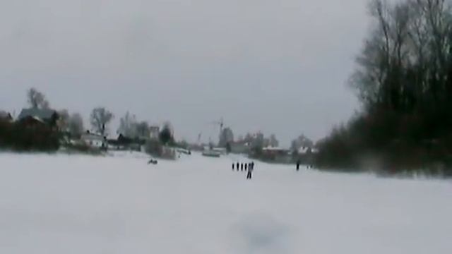 Зима 2012. Мой самодельный снегоход. Испытания. смотреть онлайн