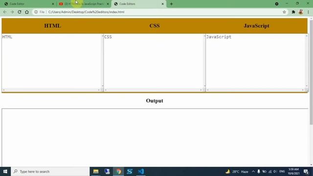 Code Editor -Mini Project only using html css and JavaScript| #bugstophere | By Akhilesh смотреть онлайн