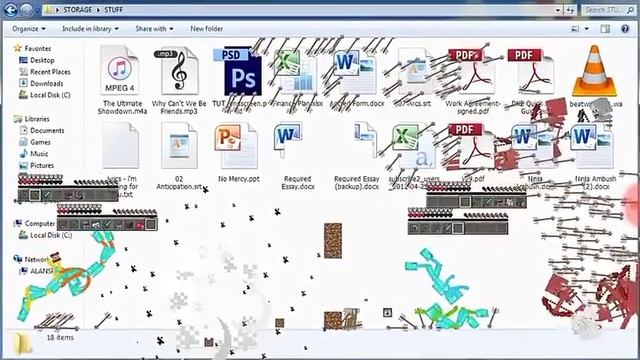 Анимация маленьких человечков в майнкрафт смотреть онлайн