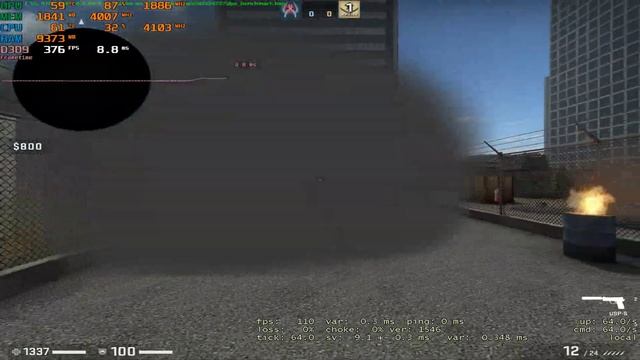GTX 1060 3GB + i3-12100F | FPS Benchmark CS:GO смотреть онлайн