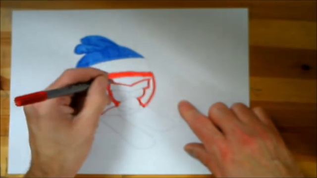 Drawing Angry Birds Red - Angry Birds Ski смотреть онлайн