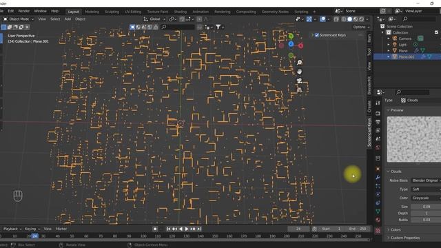 Blender 3.2 - Technology lines animation in blender ( Using Geometry Nodes) | Blender tutorial Hind смотреть онлайн