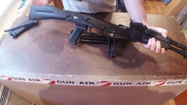 Обзор пневматического автомата Юнкер 4 длинный (АК - 103) смотреть онлайн