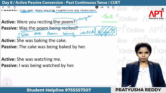 CUET CRASH COURSE 2022 | ACTIVE PASSIVE CONVERSION PAST CONTINUOUS TENSE ENGLISH LANGUAGE | DAY 8 смотреть онлайн