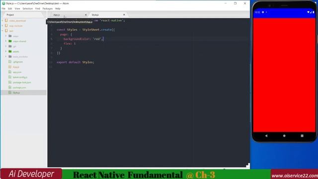 #Ch-3 React Native #react #reactnative #react #androidstudio смотреть онлайн