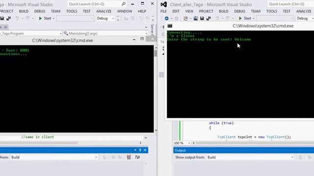 TCP/IP Communication between Client and Server смотреть онлайн