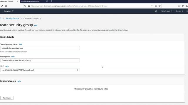 STEP 4 – CREATE VPC SECURITY GROUP FOR A PRIVATE DB INSTANCE смотреть онлайн