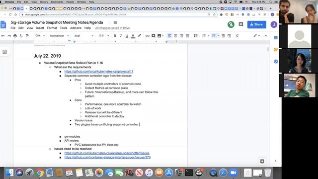 Kubernetes SIG Storage - Volume Snapshot Workgroup 20190725 смотреть онлайн