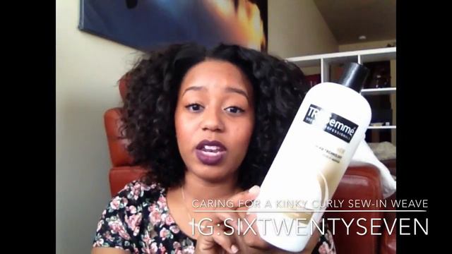 How to Care for a Kinky Curly Sew-in Weave (using Indique BOUNCE Collection Coil Curl Hair) смотреть онлайн