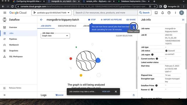 Configuring MongoDB Atlas with BigQuery Dataflow Templates GSP1105 смотреть онлайн