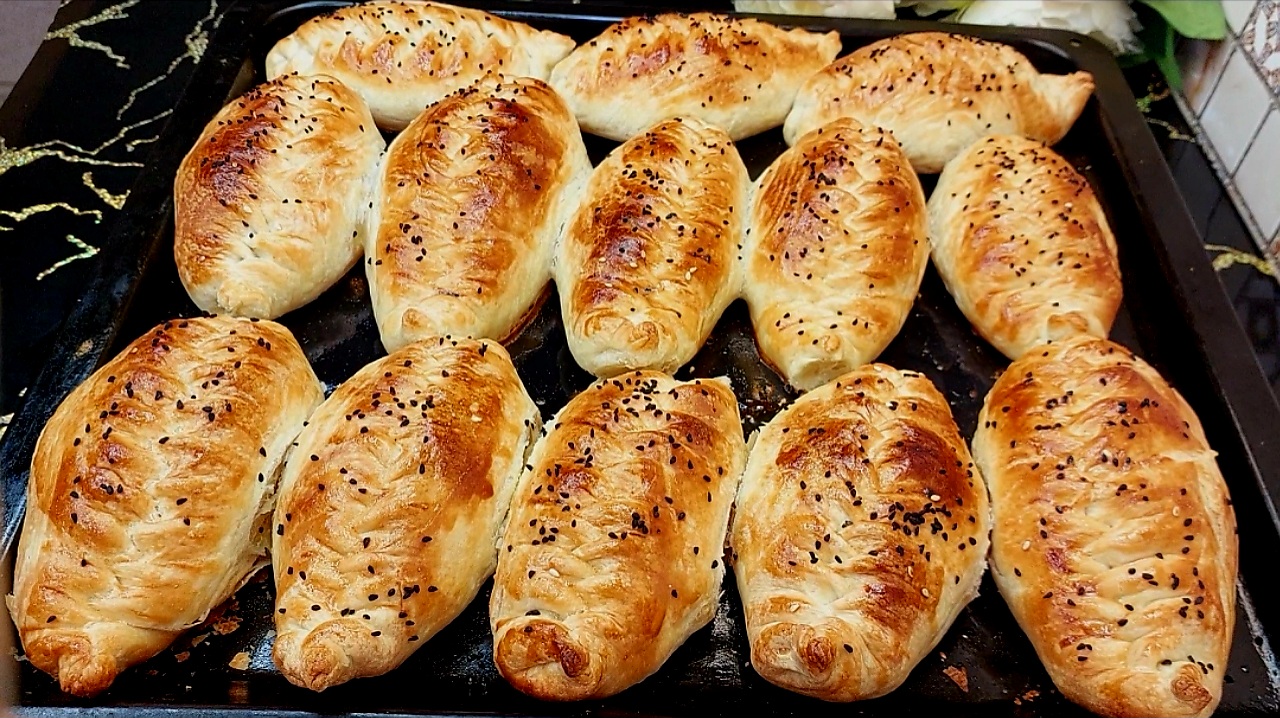 Рецепт: Самса по Узбекски с тыквой Хрустящее?+ Как приготовить Слоеное тесто смотреть онлайн