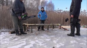 подготовка к летней рыбалке. делаем мостик причал помост .