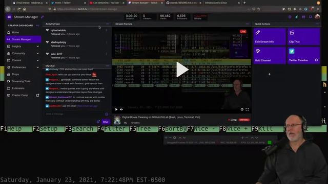 Digital House Cleaning on GitHub/GitLab [Bash, Linux, Terminal, Vim] смотреть онлайн