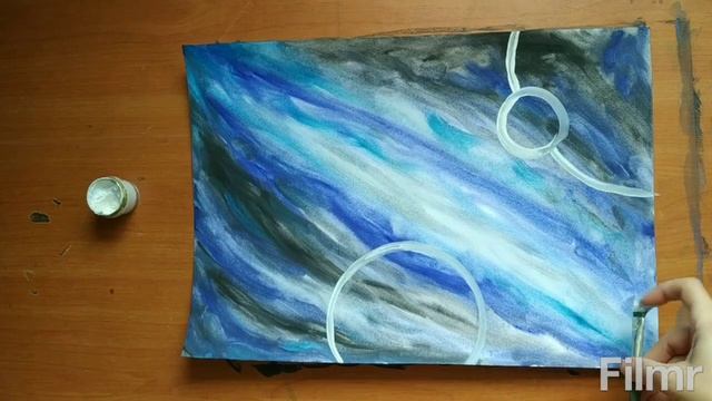 Рисуем гуашью. Млечный Путь. смотреть онлайн