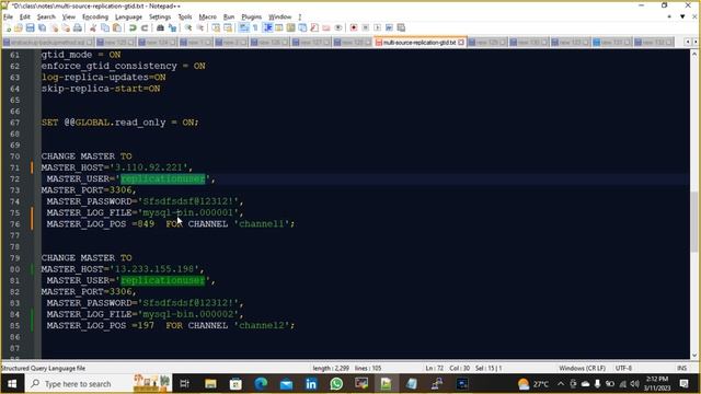 How to configure MySQL multi source GTID replication in MySQL 8.0.32? смотреть онлайн