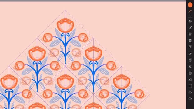 Step-by-Step DIAMOND Repeat Pattern ◆ Affinity Designer iPad Tutorial PART 1 смотреть онлайн