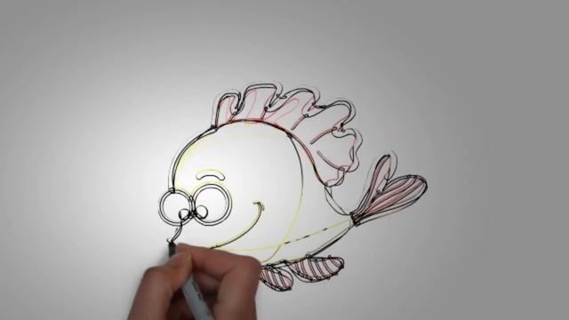 Как нарисовать рыбу окунь смотреть онлайн