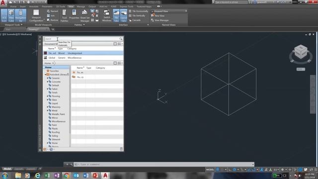 AutoCAD Materials Browser Command Tutorial смотреть онлайн