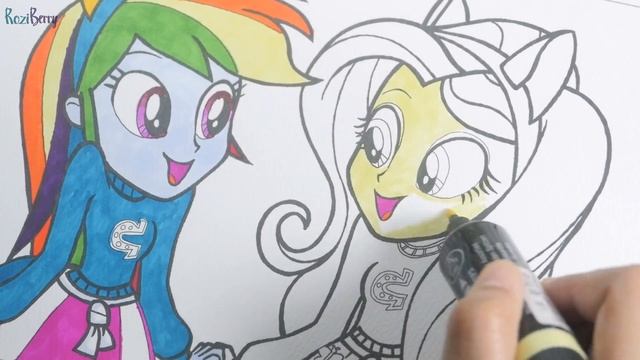 My little pony coloring pages for kids MLP coloring book equestria girls смотреть онлайн