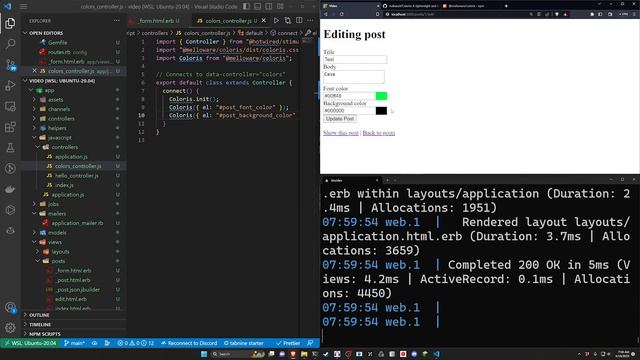 Color Picker for Custom Color Inputs in Rails 7 | Ruby on Rails 7 Tutorial смотреть онлайн