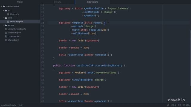 PHP unit testing: using Mockery to mock a dependency that doesn't exist yet смотреть онлайн