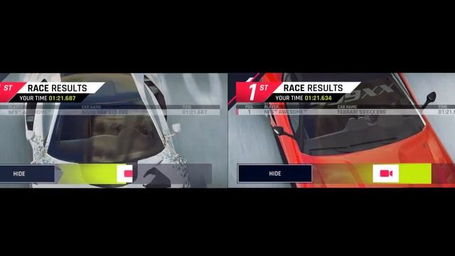 Asphalt 9 - Acura NSX GT3 Evo vs Ferrari 599XX Evo - Gold Max Touchdrive Battle смотреть онлайн