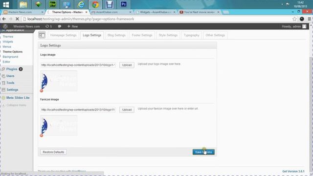 Western News Wordpress Theme - Insert logo video смотреть онлайн