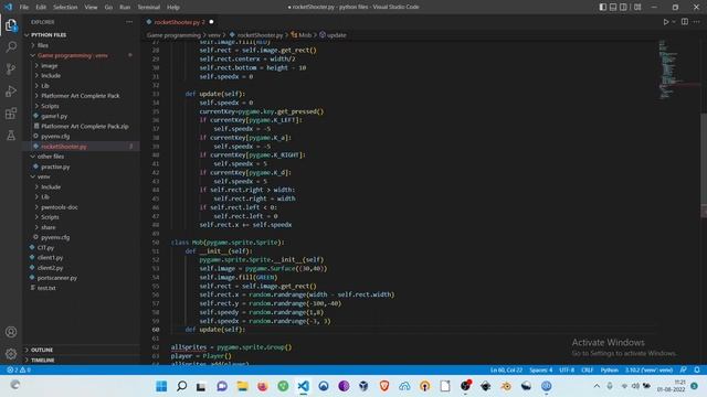 Making a Space Shooter Game in Python (in Bangla) 2 - Enemy movements смотреть онлайн