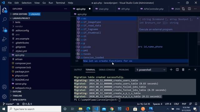 How to create Laravel RESTful API for Android and IOS Applications. смотреть онлайн