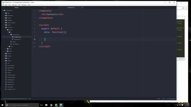 4 Creating a Vue js Component смотреть онлайн