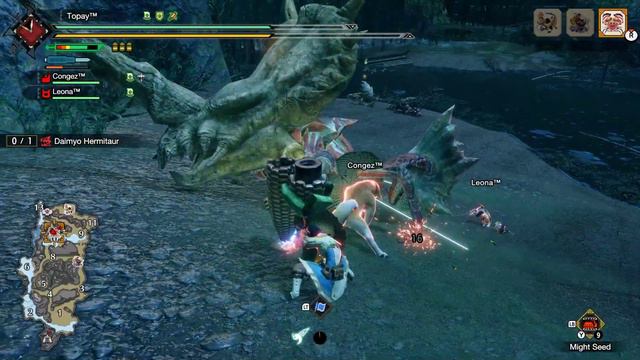 MHR:Sunbreak - 2:16 MR★1 Uninvited Guest Daimyo Hermitaur Cornpopper Wide Gunlance Solo Casual смотреть онлайн