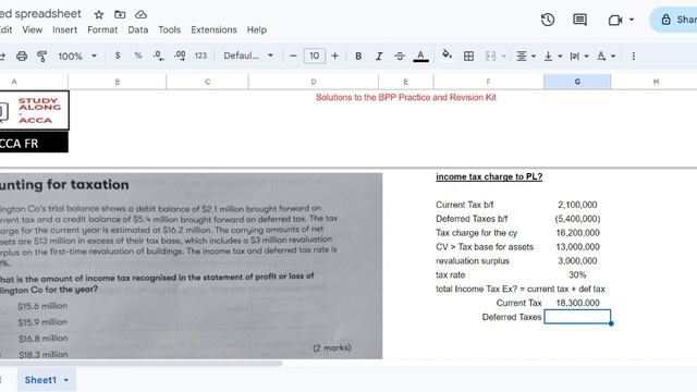 ACCA FR 135 Accounting for Taxation смотреть онлайн