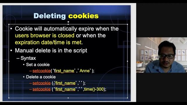 Persistent data using Cookies and sessions in PHP смотреть онлайн