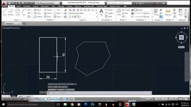 Sacar área en AutoCAD смотреть онлайн