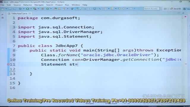 Advance Java | JDBC Application to execute select sql query by using execute method() by NagoorBabu смотреть онлайн