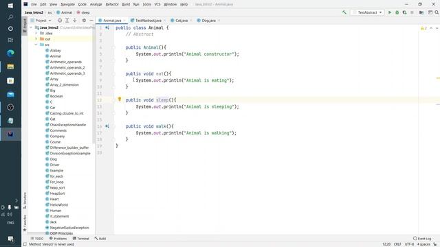 Java урок - 14.1.1 Abstract. Суть абстрактности смотреть онлайн