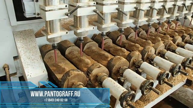 Пантограф по дереву 12-и шпиндельный (Копировально-фрезерный станок) смотреть онлайн