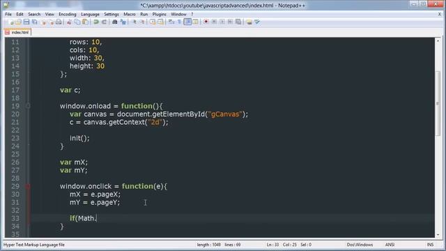 Click Event - Minesweeper JavaScript & Canvas Game Development Tutorial 3 смотреть онлайн