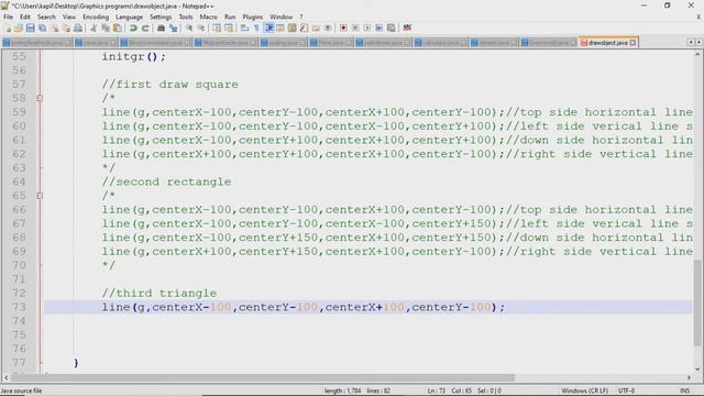 How to write the java program to draw the objects by using DDA line drawing algorithm? смотреть онлайн