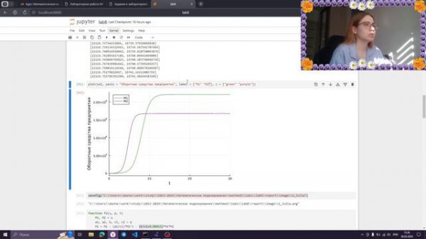 Лабораторная работа №8. Модель конкуренции двух фирм