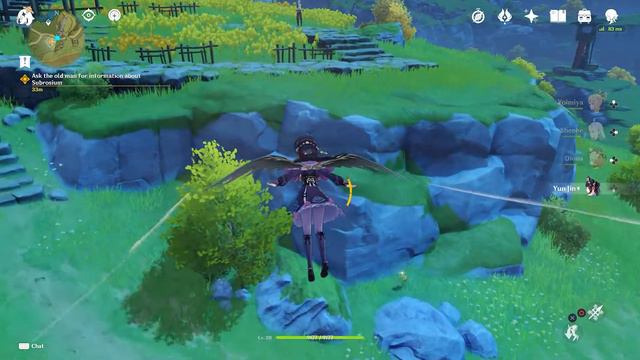 When Gliding As Yun Jin For The First Time | Genshin Impact Gameplay смотреть онлайн