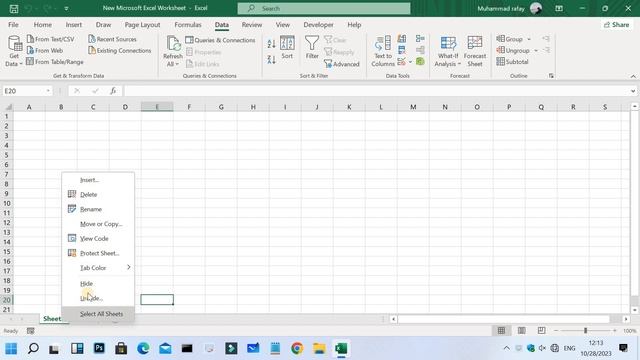 How to Hide and Unhide Sheets in Excel смотреть онлайн