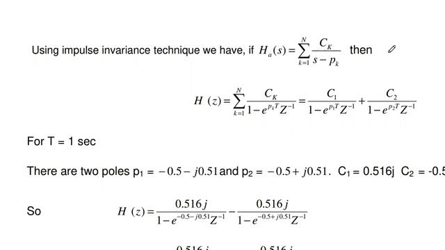 Digital Butterworth filter design using impulse invariant method | Digital signal processing смотреть онлайн