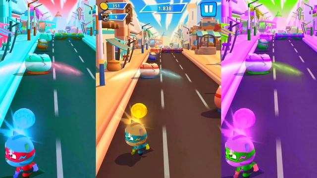 Talking Tom Hero Dash - Discover All The Heroes - ALL BOSSES  SUPERWORLD - Gameplay (Android, IOS)