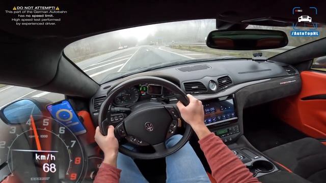 MASERATI GranTurismo MC Stradale на автобане POV