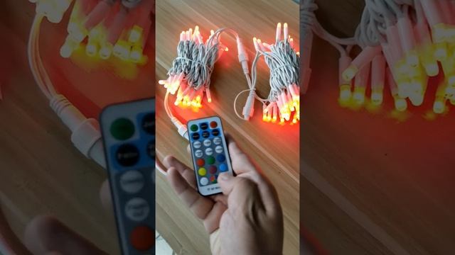 230V RGB LED Fairy String Lights Rubber Cable IP44 Waterproof Outdoor Use  | Wenda Deco