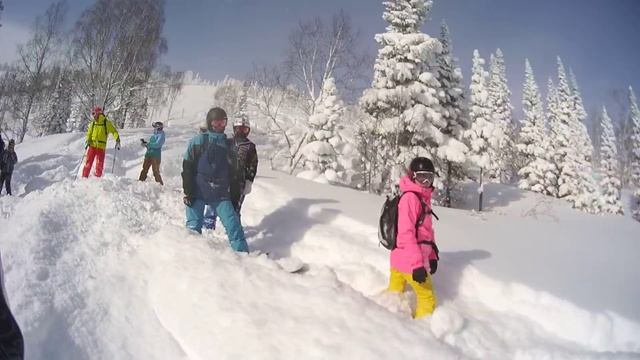 2016.03.05 Шерегеш, Северный Мустаг, один из спусков. Пухляк смотреть онлайн