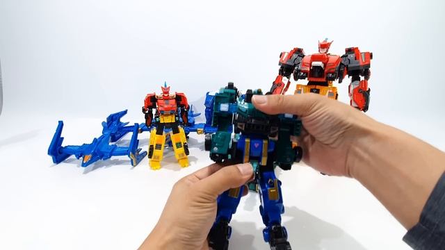 DinoSter DX Mini Two Mechas Combined RaptorTron StegoBlastWing TransFormation смотреть онлайн