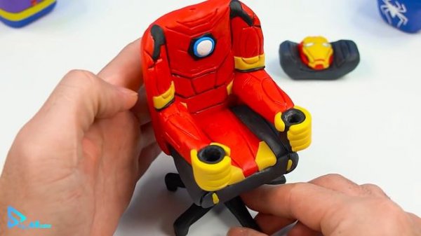 Gaming chair mod Superheroes Superman, Black Panther, Iron man with clay 🧟 Polymer Clay Tutorial
