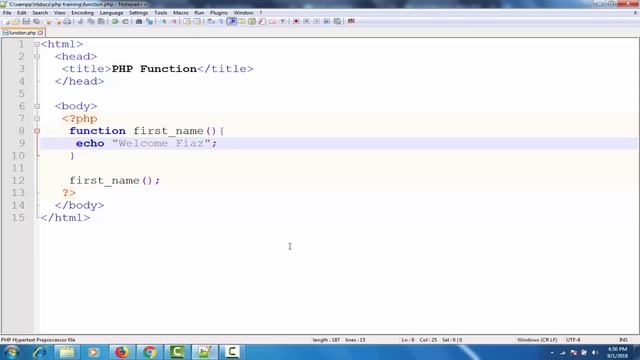 PHP Functions,Lec-28,Part-1 |PHP tutorial for beginners in Urdu/Hindi| смотреть онлайн